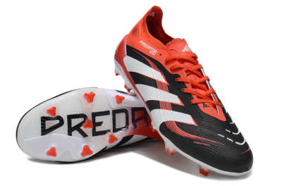 Adidas Predator 25 Elite FG Football Boots - Black/Red/White