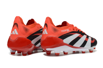 Adidas Predator 25 Elite FG Football Boots - Black/Red/White
