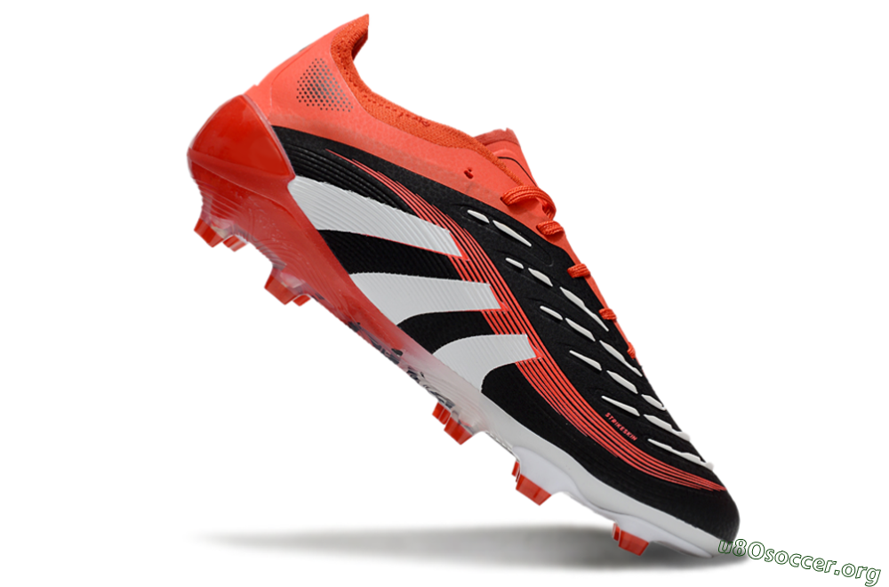 Adidas Predator 25 Elite FG Football Boots - Black/Red/White 4
