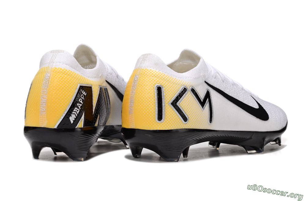 Nike Air Zoom Mercurial Vapor 16 Elite FG Football Boots - White/Black/Yellow 6