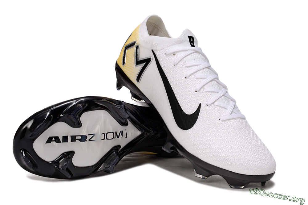 Nike Air Zoom Mercurial Vapor 16 Elite FG Football Boots - White/Black/Yellow 0
