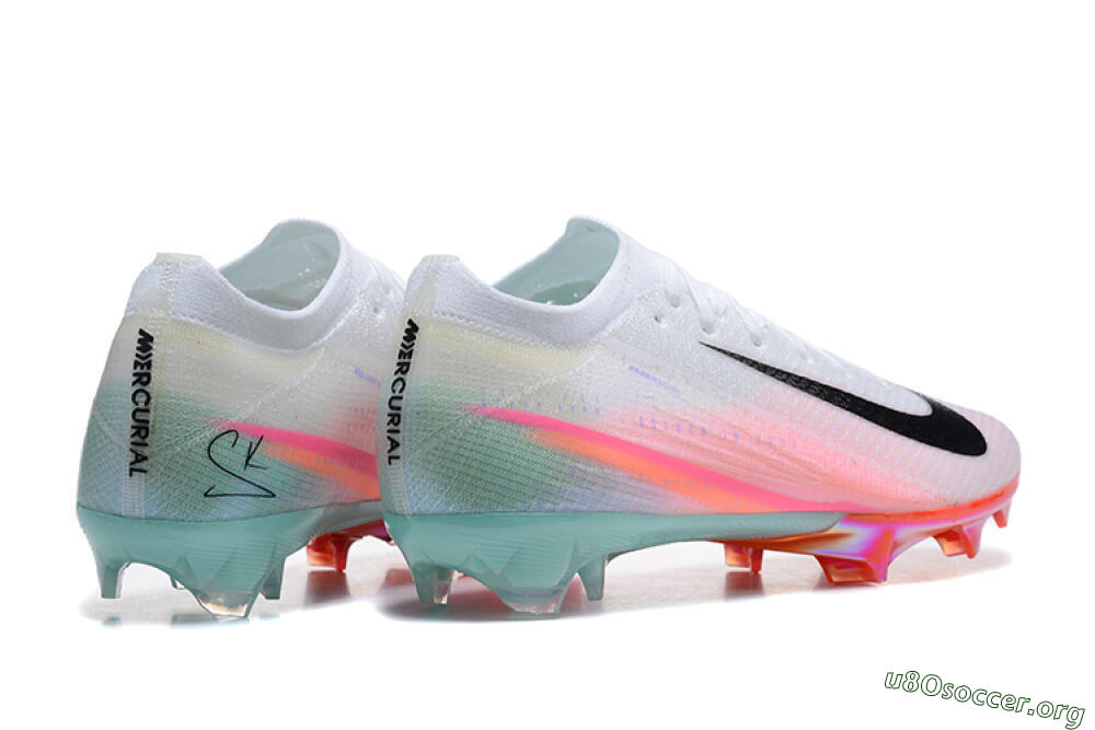 Nike Air Zoom Mercurial Vapor 16 Elite FG Football Boots - White/Pink/Jade 9