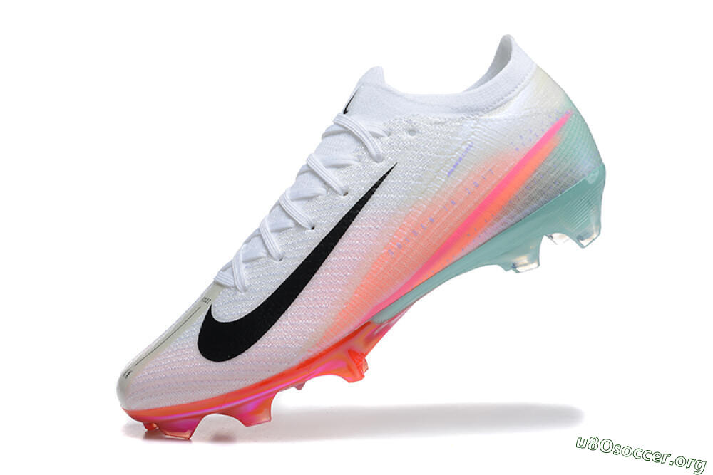 Nike Air Zoom Mercurial Vapor 16 Elite FG Football Boots - White/Pink/Jade 8