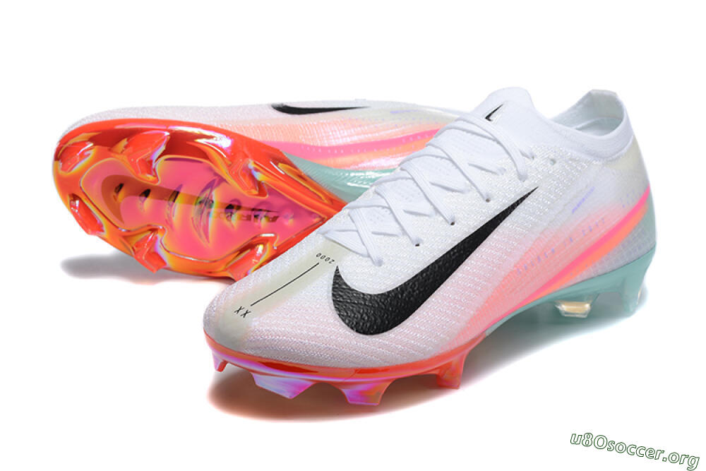 Nike Air Zoom Mercurial Vapor 16 Elite FG Football Boots - White/Pink/Jade 0