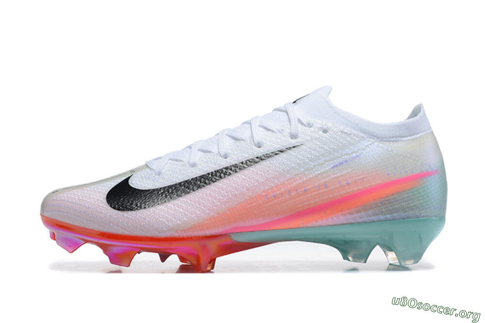Nike Air Zoom Mercurial Vapor 16 Elite FG Football Boots - White/Pink/Jade 3