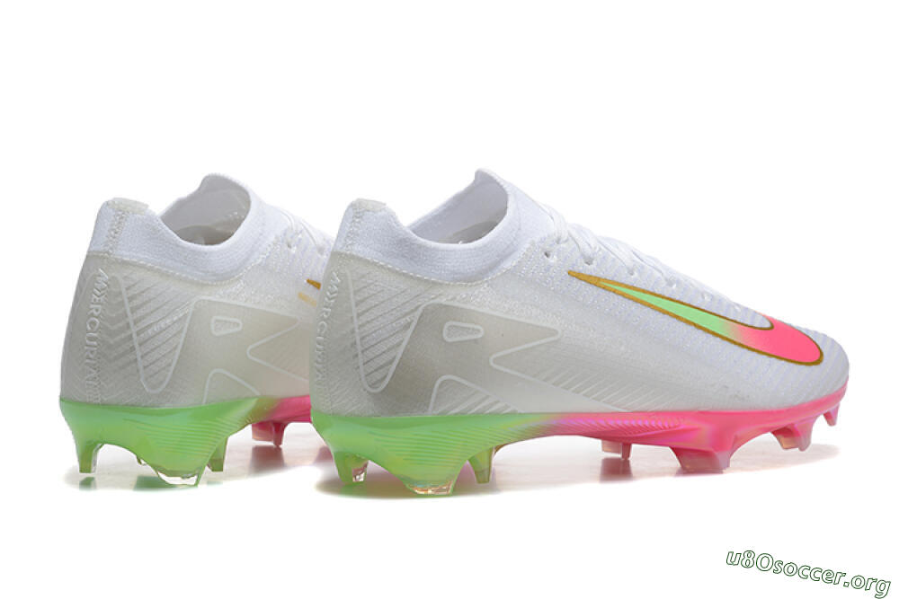 Nike Air Zoom Mercurial Vapor 16 Elite FG Football Boots - White/Pink/Yellow 9