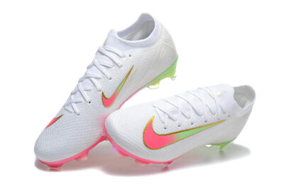 Nike Air Zoom Mercurial Vapor 16 Elite FG Football Boots - White/Pink/Yellow
