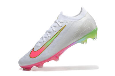Nike Air Zoom Mercurial Vapor 16 Elite FG Football Boots - White/Pink/Yellow