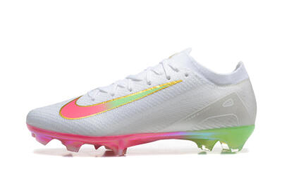 Nike Air Zoom Mercurial Vapor 16 Elite FG Football Boots - White/Pink/Yellow