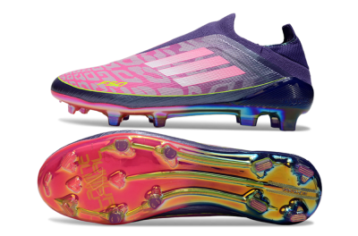 Adidas F50 Elite Laceless FG Football Boots - Pink/Purple/Yellow