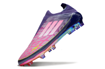 Adidas F50 Elite Laceless FG Football Boots - Pink/Purple/Yellow