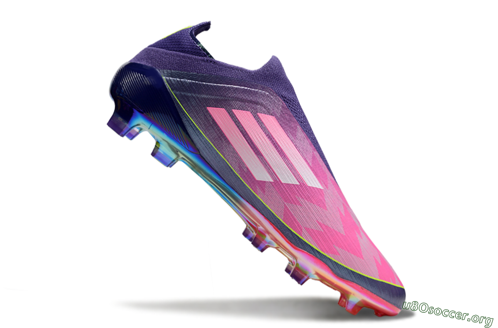 Adidas F50 Elite Laceless FG Football Boots - Pink/Purple/Yellow 4