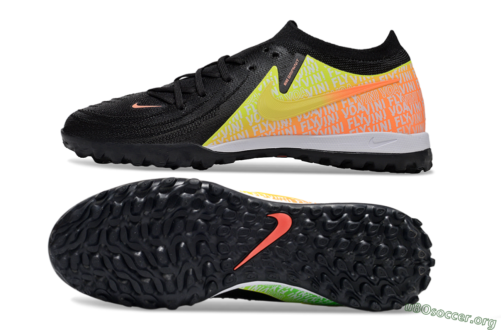 Nike Phantom GX 2 Elite TF Football Shoes - Black/Yellow/Orange 1
