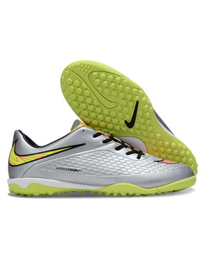 Nike Hypervenom Phantom RGN SE TF Football Shoes - Silver/Yellow/Pink