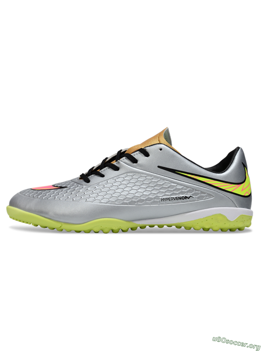 Nike Hypervenom Phantom RGN SE TF Football Shoes - Silver/Yellow/Pink 3