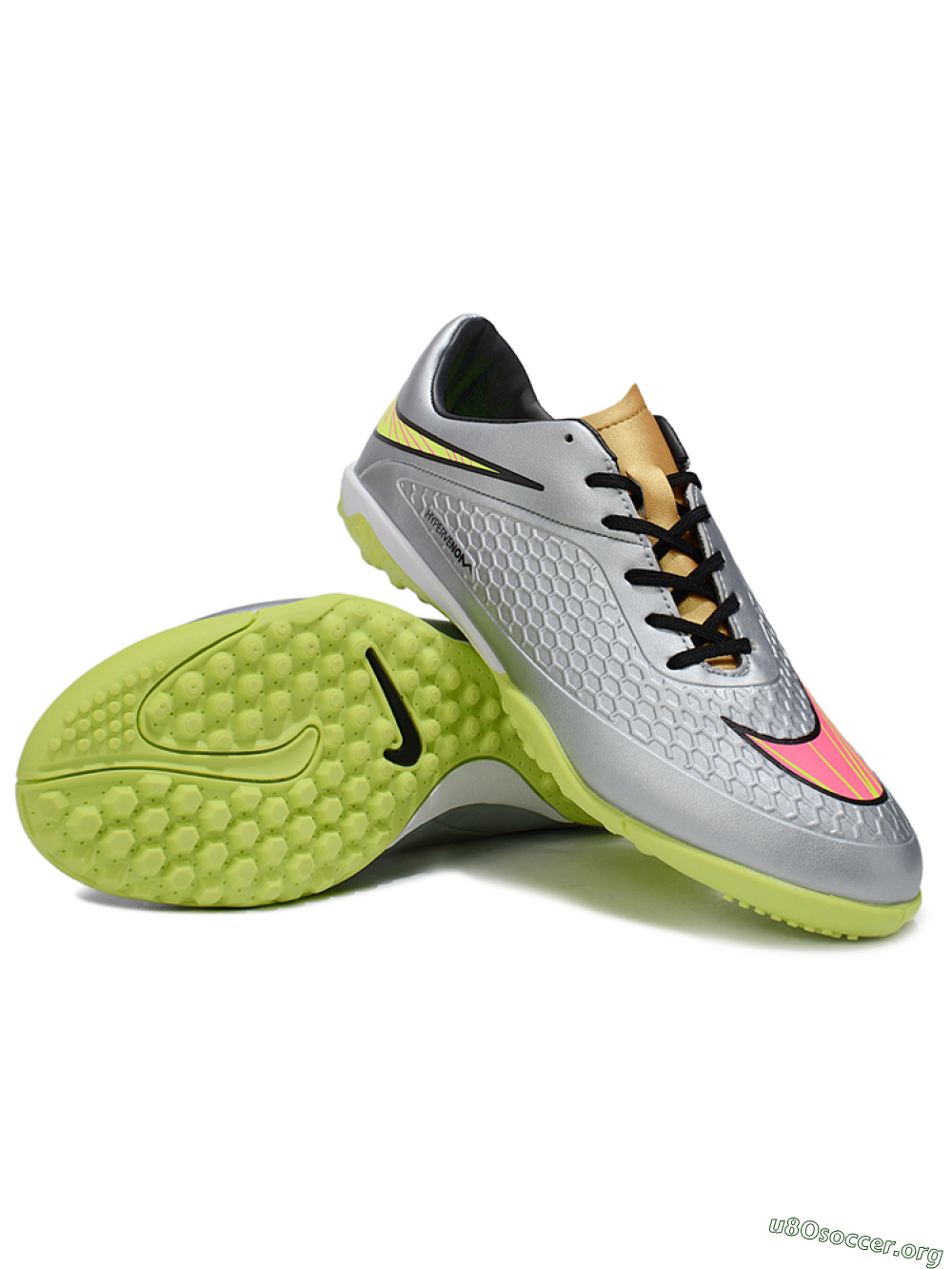 Nike Hypervenom Phantom RGN SE TF Football Shoes - Silver/Yellow/Pink 0