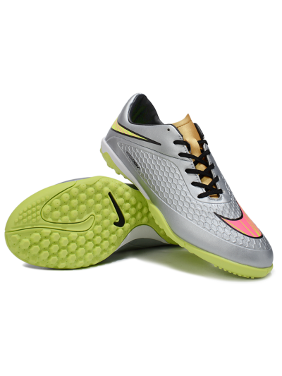 Nike Hypervenom Phantom RGN SE TF Football Shoes - Silver/Yellow/Pink
