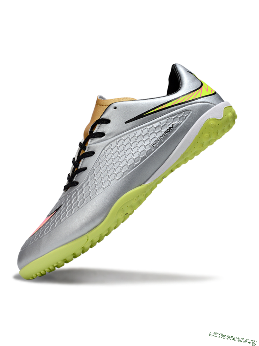 Nike Hypervenom Phantom RGN SE TF Football Shoes - Silver/Yellow/Pink 5