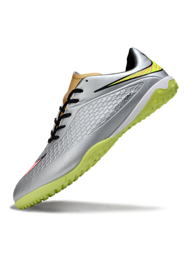 Nike Hypervenom Phantom RGN SE TF Football Shoes - Silver/Yellow/Pink