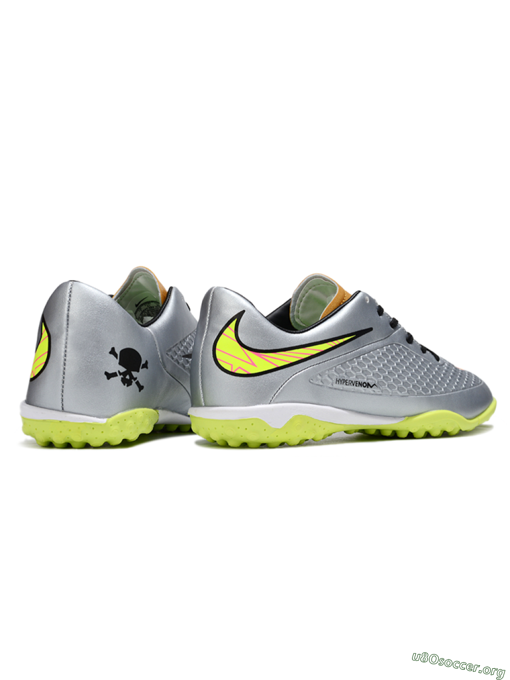 Nike Hypervenom Phantom RGN SE TF Football Shoes - Silver/Yellow/Pink 6