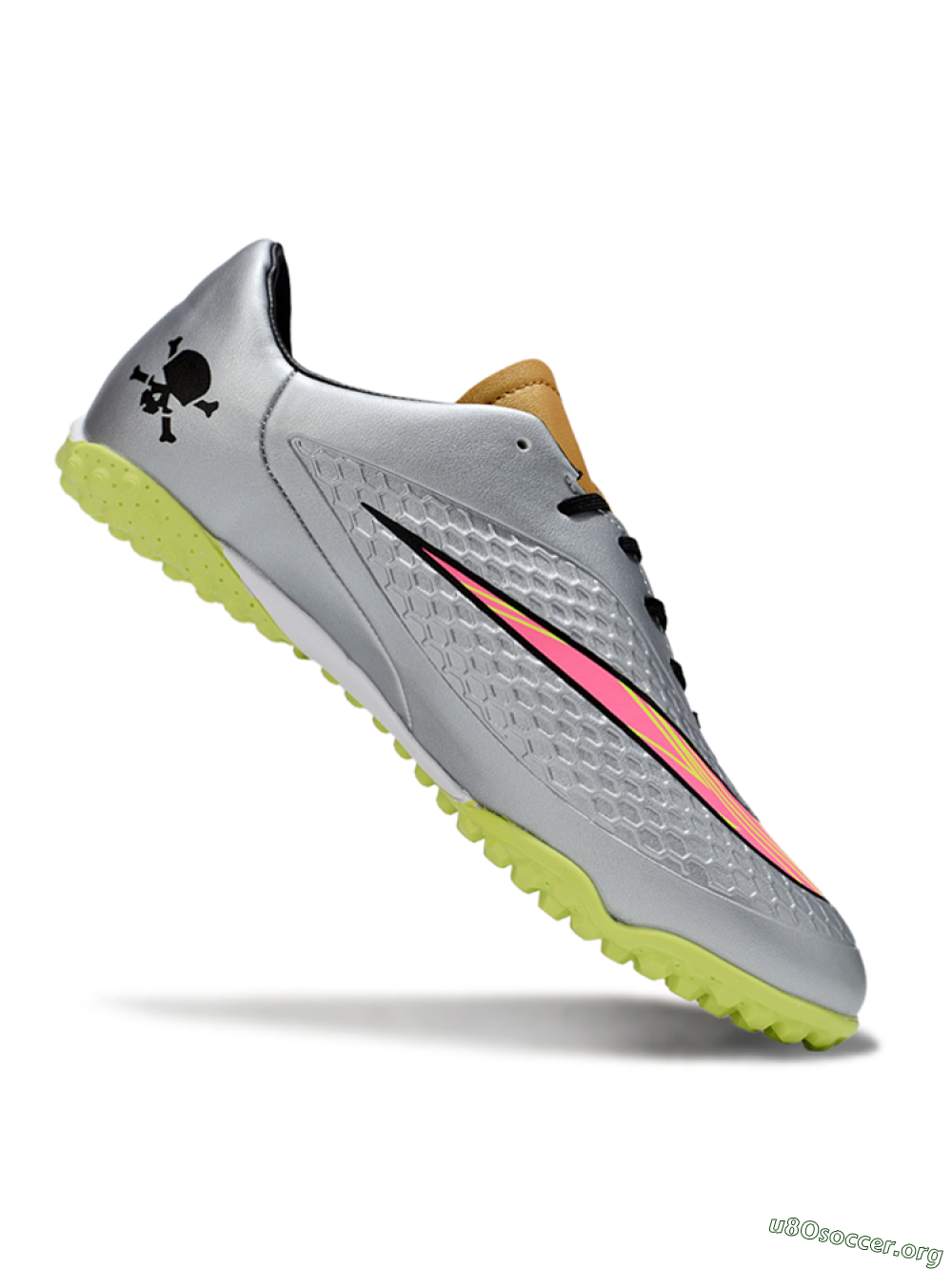 Nike Hypervenom Phantom RGN SE TF Football Shoes - Silver/Yellow/Pink 4