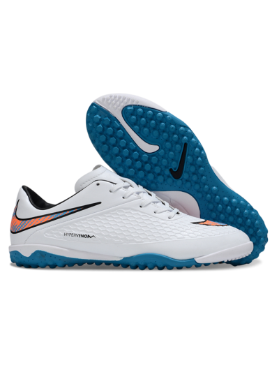 Nike Hypervenom Phantom RGN SE TF Football Shoes - White/Blue/Orange