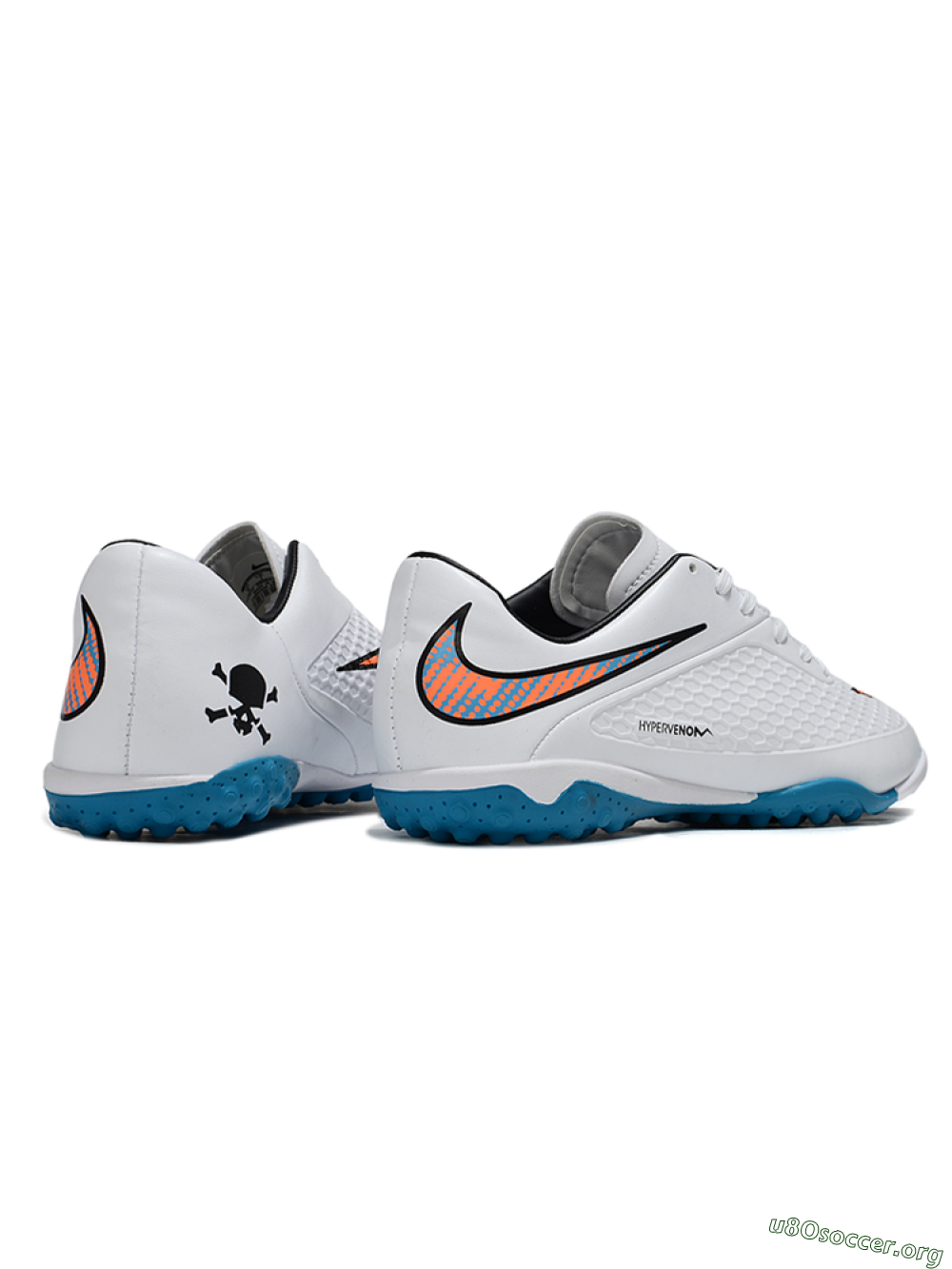 Nike Hypervenom Phantom RGN SE TF Football Shoes - White/Blue/Orange 6