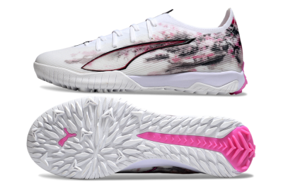 Puma Ultra 5 Ultimate TF Football Shoes - White/Black/Pink
