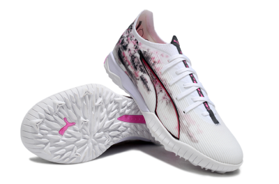 Puma Ultra 5 Ultimate TF Football Shoes - White/Black/Pink