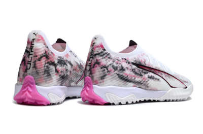 Puma Ultra 5 Ultimate TF Football Shoes - White/Black/Pink