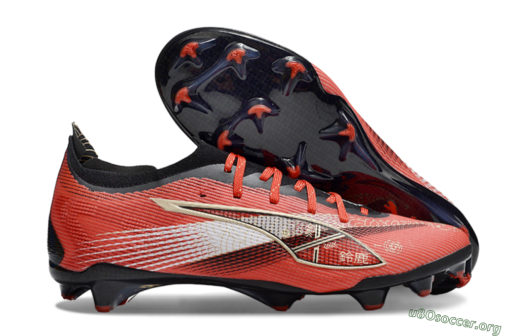 Puma Ultra 5 Ultimate FG Football Boots - Red/Gold/White 2