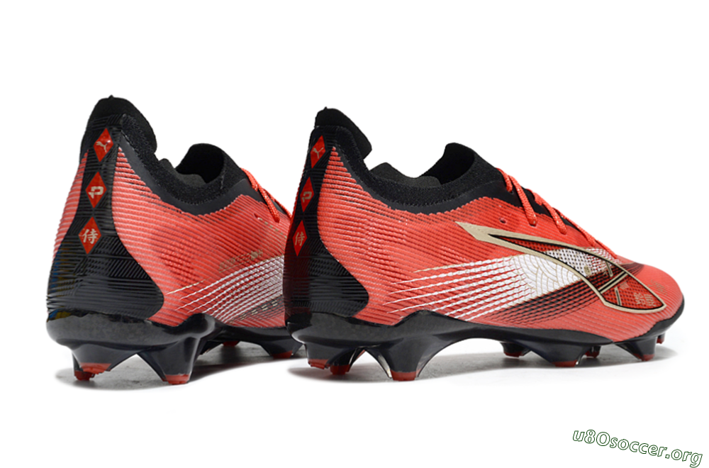 Puma Ultra 5 Ultimate FG Football Boots - Red/Gold/White 6