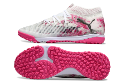 Puma Future 8 Ultimate TF Football Shoes - White/Black/Pink