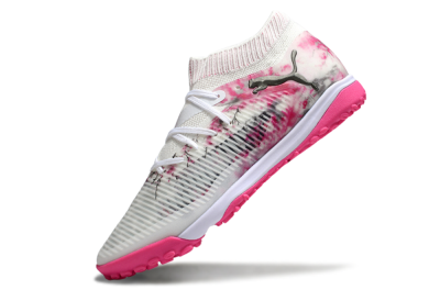 Puma Future 8 Ultimate TF Football Shoes - White/Black/Pink
