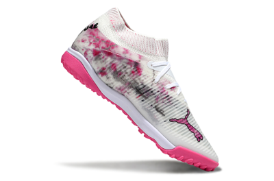Puma Future 8 Ultimate TF Football Shoes - White/Black/Pink