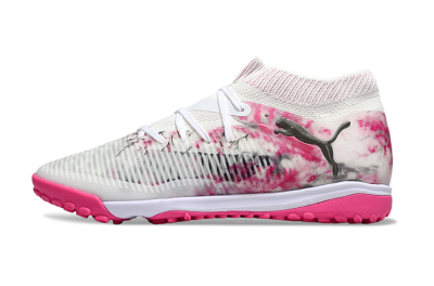 Puma Future 8 Ultimate TF Football Shoes - White/Black/Pink
