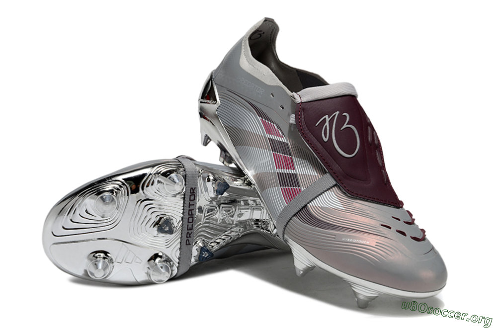 Adidas Predator 25 Elite Foldover Tongue SG Football Boots - Silver/White/Red 0