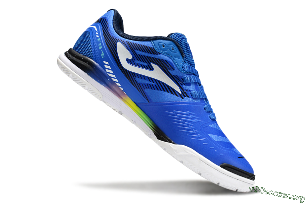 Joma Top Flex IC Football Shoes - Blue/White/Black 4