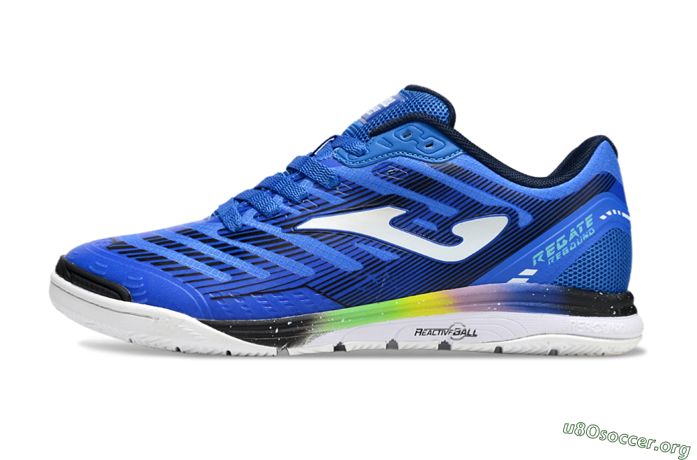 Joma Top Flex IC Football Shoes - Blue/White/Black 3