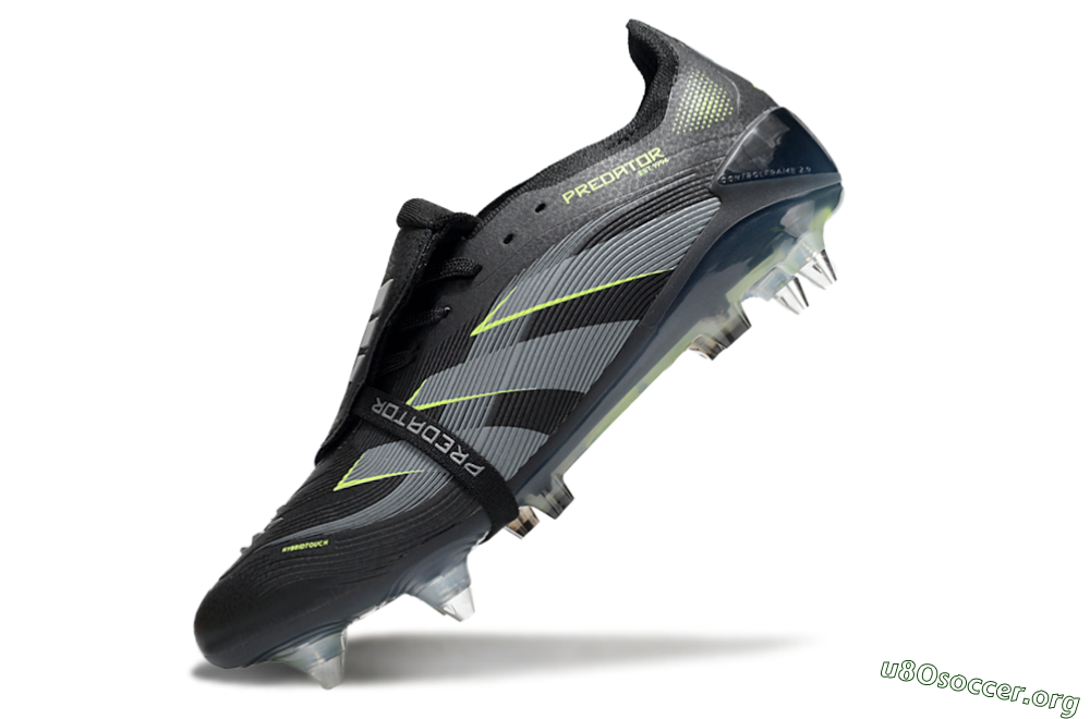 Adidas Predator 25 Elite Foldover Tongue SG Football Boots - Black/Grey/Yellow 4
