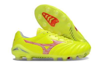Mizuno Morelia Neo 4 FG Football Boots - Yellow/Red/White