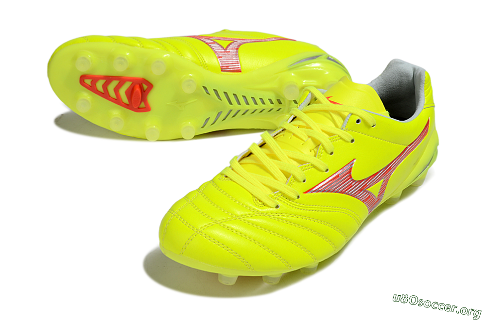 Mizuno Morelia Neo 4 FG Football Boots - Yellow/Red/White 0