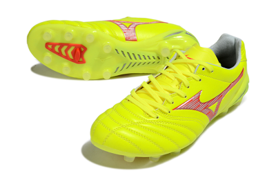 Mizuno Morelia Neo 4 FG Football Boots - Yellow/Red/White