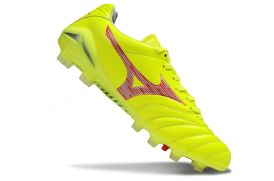 Mizuno Morelia Neo 4 FG Football Boots - Yellow/Red/White