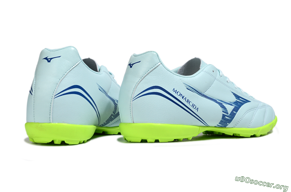 Mizuno Morelia Neo 4 TF Football Shoes - Jade/Blue/Yellow 6