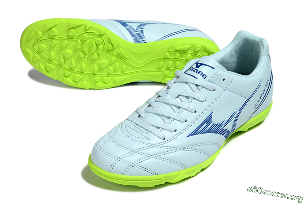 Mizuno Morelia Neo 4 TF Football Shoes - Jade/Blue/Yellow 0