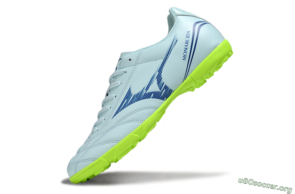 Mizuno Morelia Neo 4 TF Football Shoes - Jade/Blue/Yellow 5
