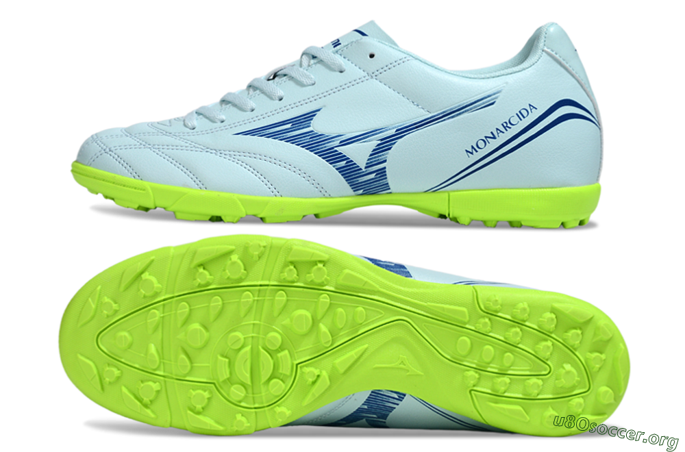 Mizuno Morelia Neo 4 TF Football Shoes - Jade/Blue/Yellow 1