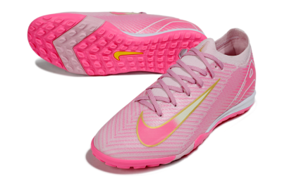 Nike Air Zoom Mercurial Vapor 16 Elite TF Football Shoes - Pink/Gold/White