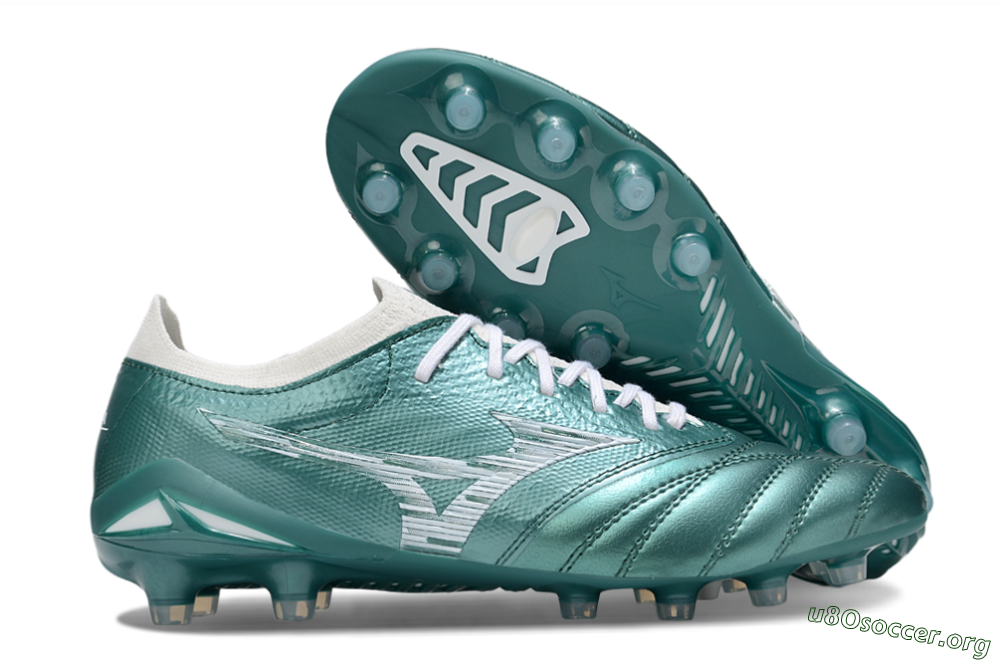 Mizuno Morelia Neo 4 FG Football Boots - Jade/White 2